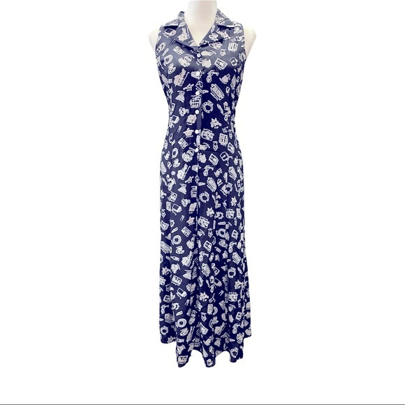 E.D.‎ Michaels Vintage Travel Abroad Dress - Size Medium - Picture 1 of 8
